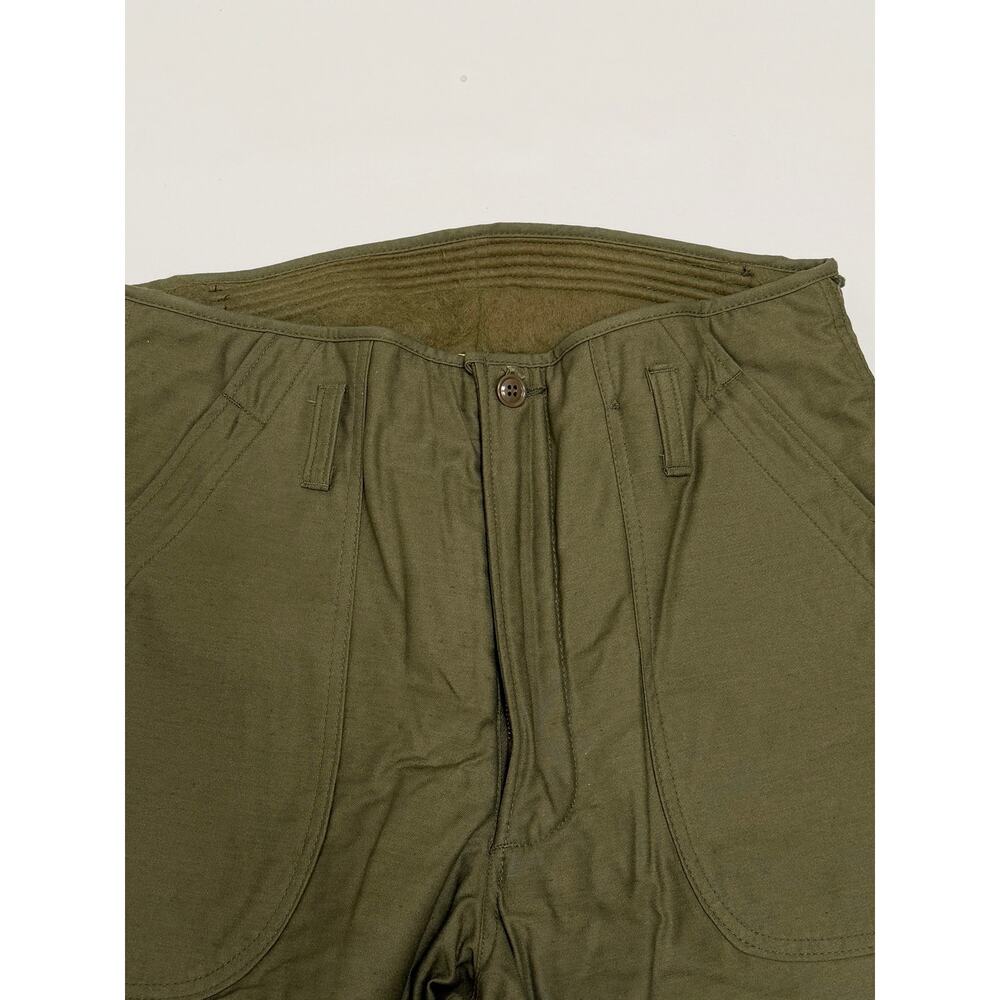 Military Style Trousers Cold Weather Permeable Type 1 Mens Medium Vintage Green - Picture 15 of 16
